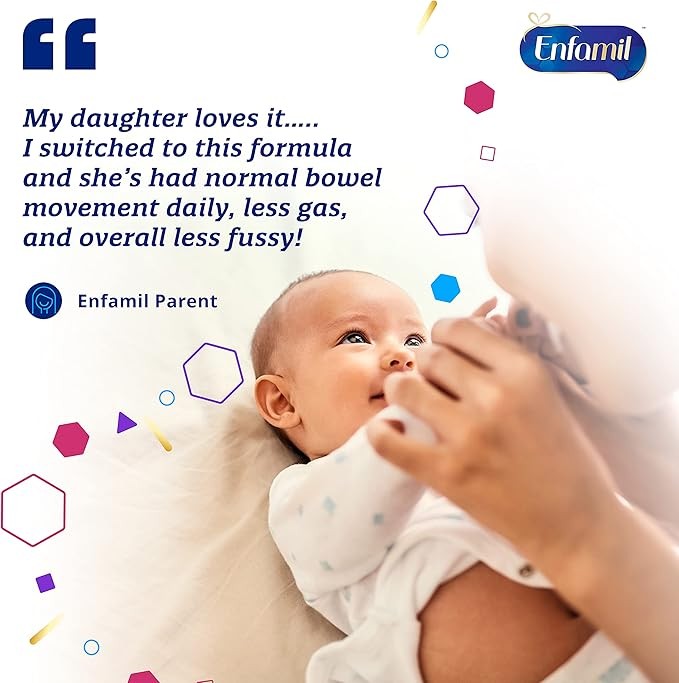 Enfamil Gentlease Baby Formula, Reduces Fussiness, Gas, Crying and Spit-up in 24 hours, DHA & Choline to support Brain development, Powder Can, 27.7 Oz (Pack of 4)