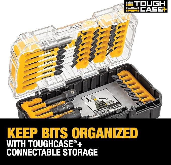 DEWALT Screwdriver Bit Set, Impact Ready, FlexTorq, 40-Piece (DWA2T40IR)