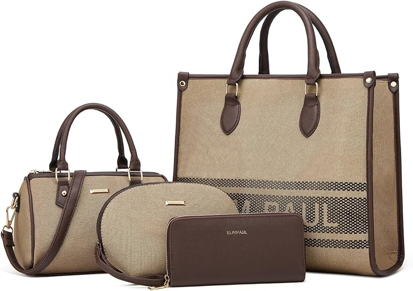 Women Fashion Handbag Wallet Tote Bag Shoulder Bag Top Handle Satchel Purse Set