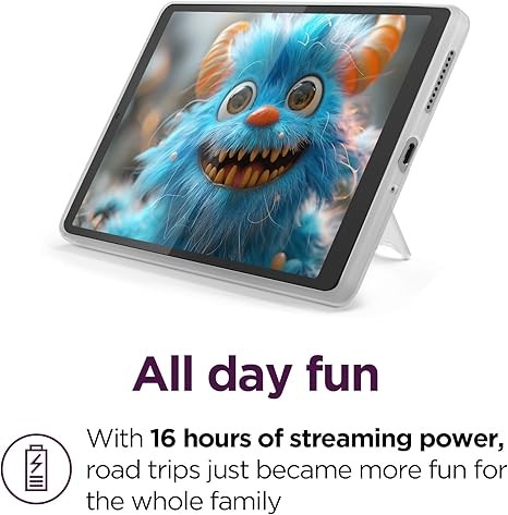 Lenovo Tab M8 Gen 4-2024 - Family Tablet - Google Kids Space - 8" HD Touch Display - 2 GB Memory - 32 GB Storage - MediaTek Helio A22 - Arctic Grey - Folio with Stand