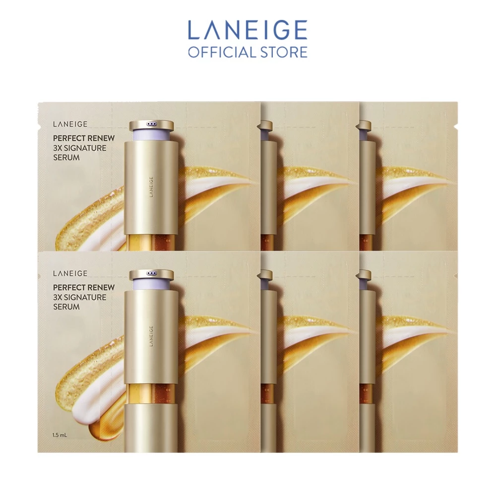 [HB gift] Bộ 6 Tinh Chất Chống Lão Hoá,Giúp săn chắc và căng bóng da Laneige Perfect Renew 3X Signature 1.5ml x 6