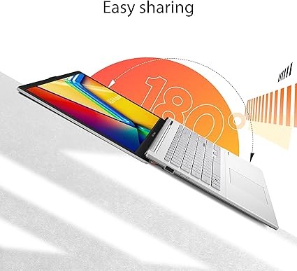 ASUS Vivobook Go 15.6” Slim Laptop, AMD Ryzen 5 7520U, 8GB, 512GB, Windows 11 Home, Cool Silver, Military Grade Durability, Fast Charging, Webcam Shield, E1504FA-AS54