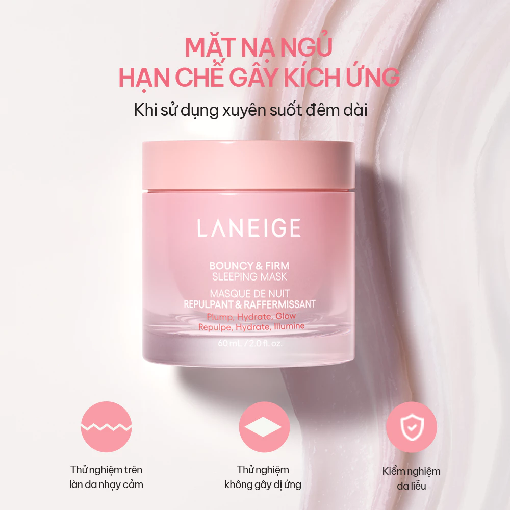 [HB gift] Mặt Nạ Ngủ Laneige Bouncy & Firm Sleeping Mask 3ml Giúp căng mọng và săn chắc da